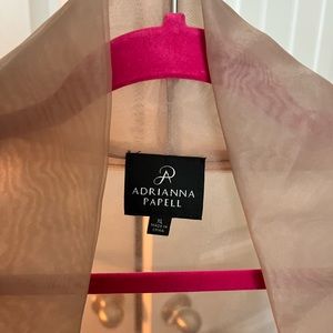 Adrianna Papell sheer wrap. See Ralph Lauren dress in shop.